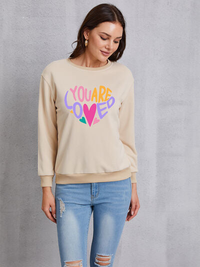 Graphic YOU ARE LOVED Sweatshirt