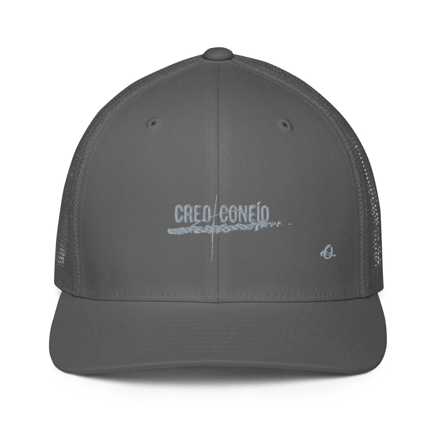 Creo + Confío Gorra trucker con malla en la parte posterior